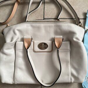 Kate Spade White Leather Convertible Bag